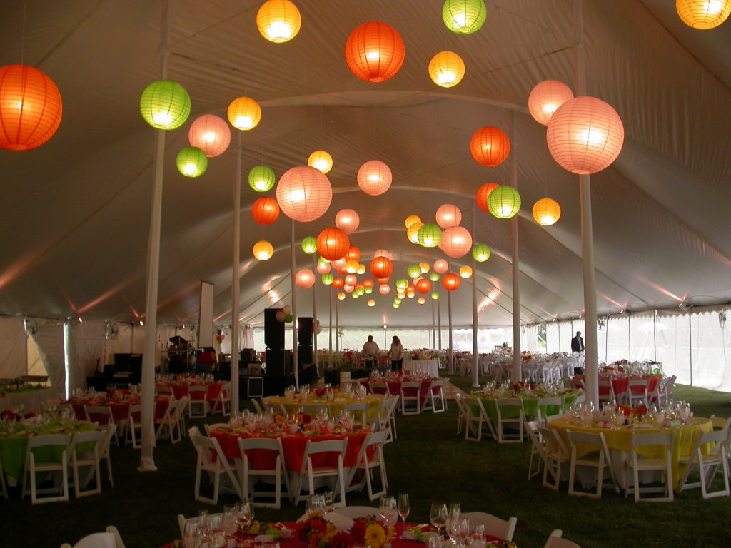 How to Decorate a Wedding Tent on a Budget 4