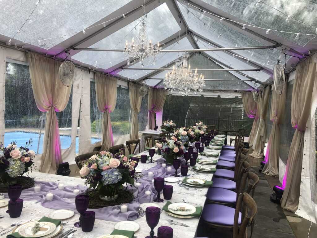80th Outdoor Birthday Party Tent in Winnetka, IL 2