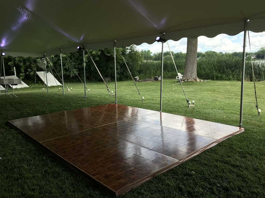 Wedding Reception tent in Crystal Lake, IL 1