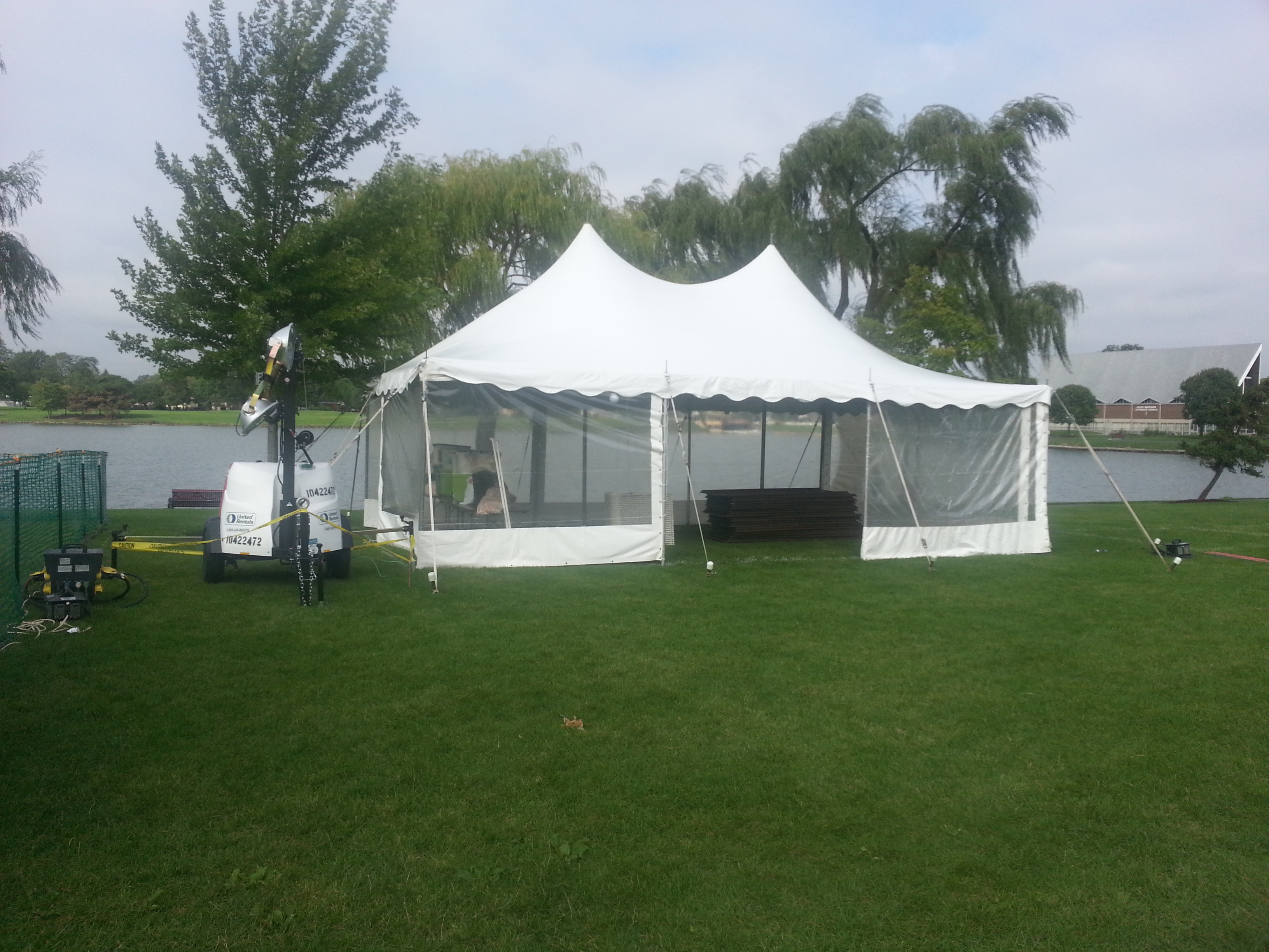 20' x 30' tent - clear sides