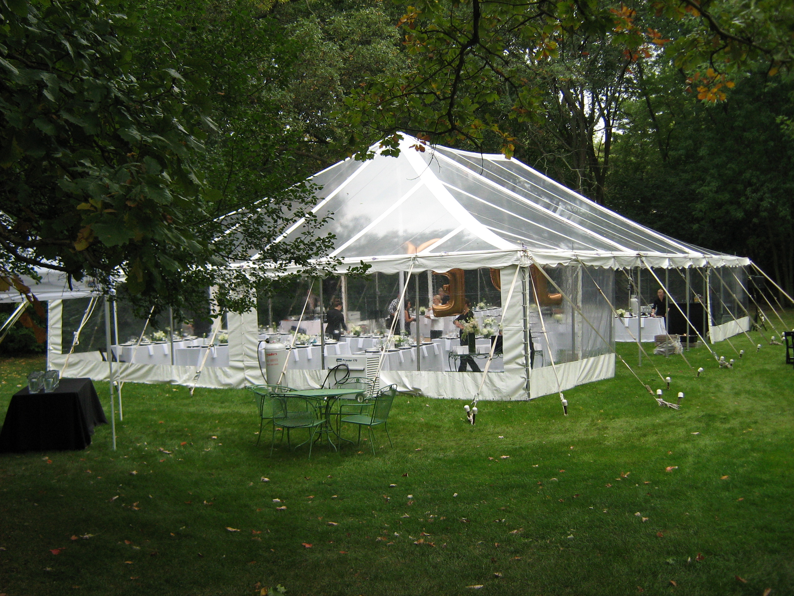 clear top tent - wedding