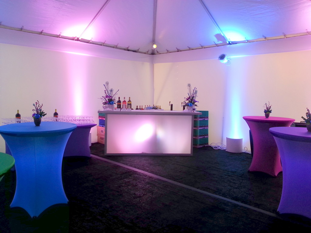 event with uplighting