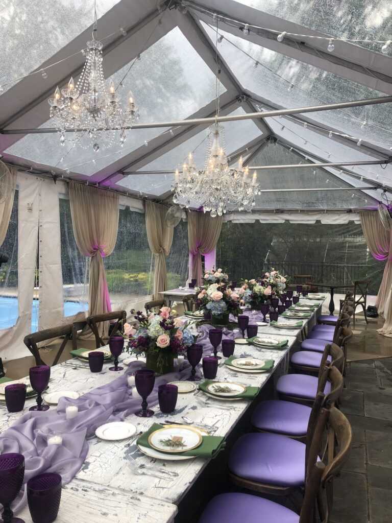 80th Outdoor Birthday Party Tent in Winnetka, IL 3
