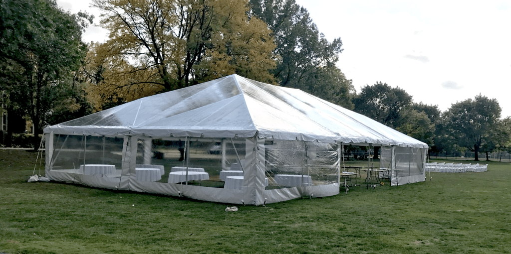 Clear Top Wedding Reception Tent in Chicago, IL 2