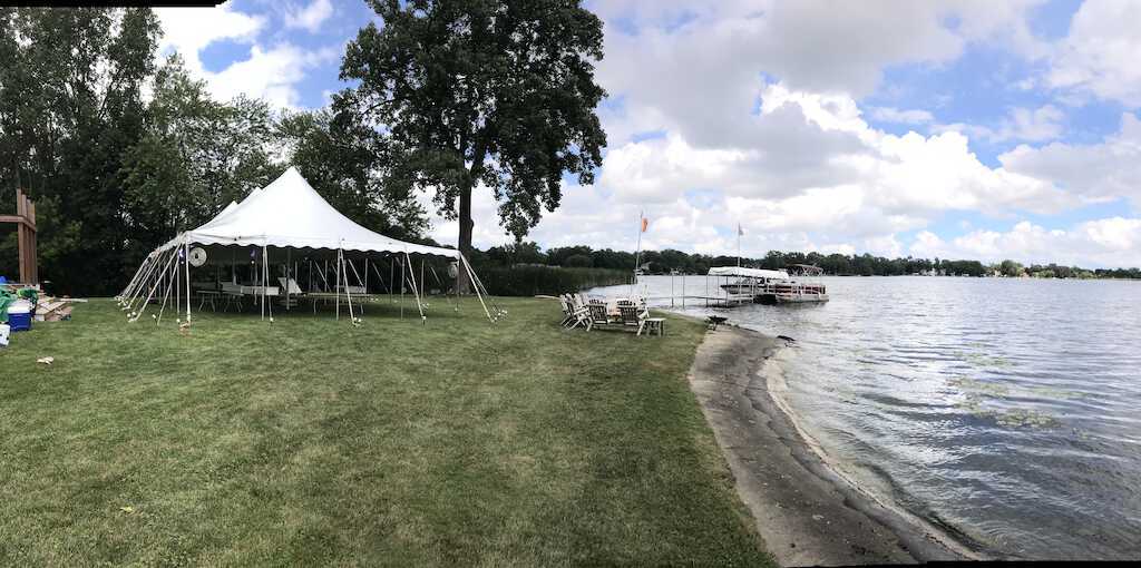 Wedding Reception tent in Crystal Lake, IL 2