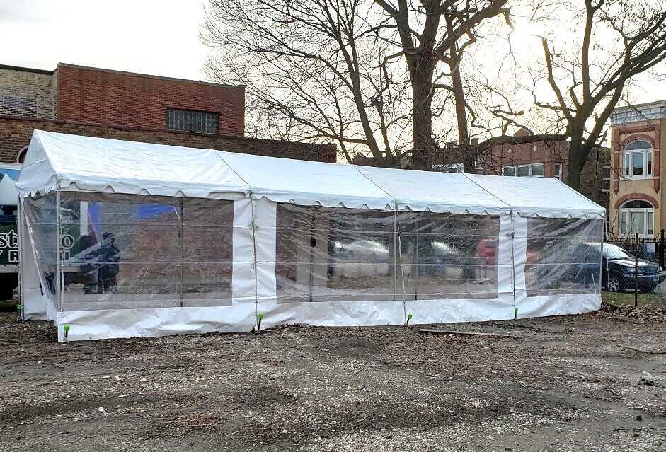 Enclosed Medical Tent in Chicago, IL 2