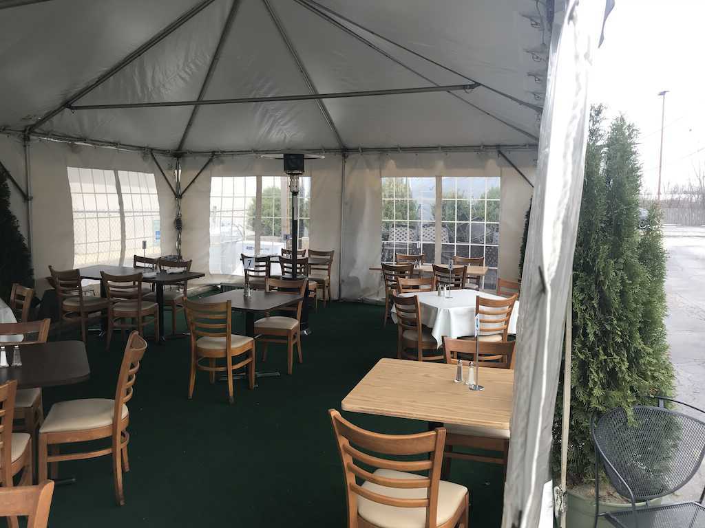 Outdoor Heated Dining Tent in Highland Park, IL 3