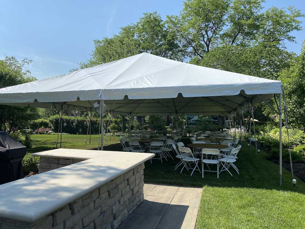Outdoor Baby Shower tent in Park Ridge, IL