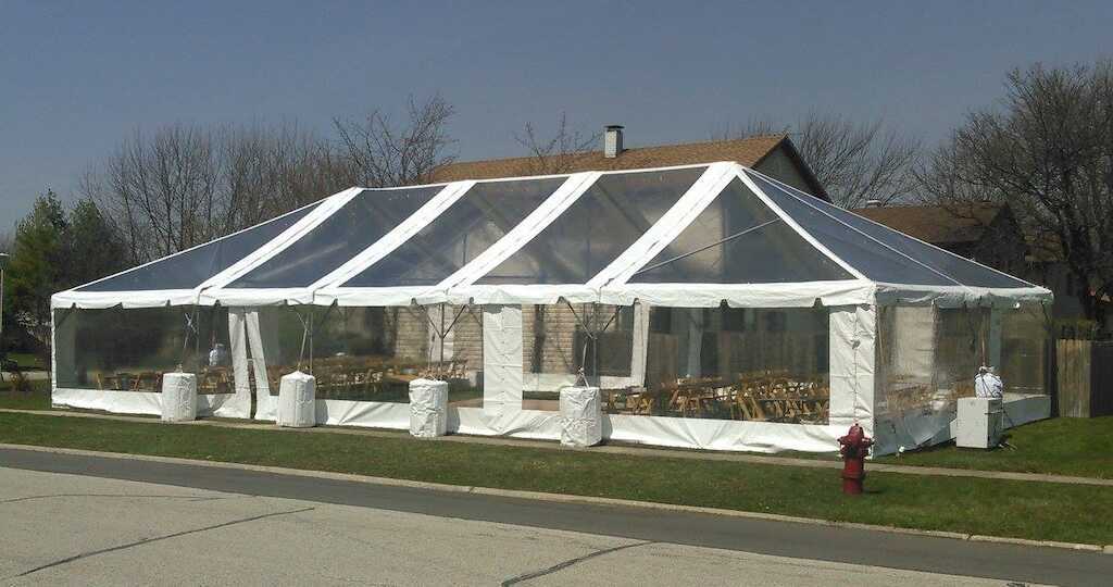 clear top tents for fall events Chicago