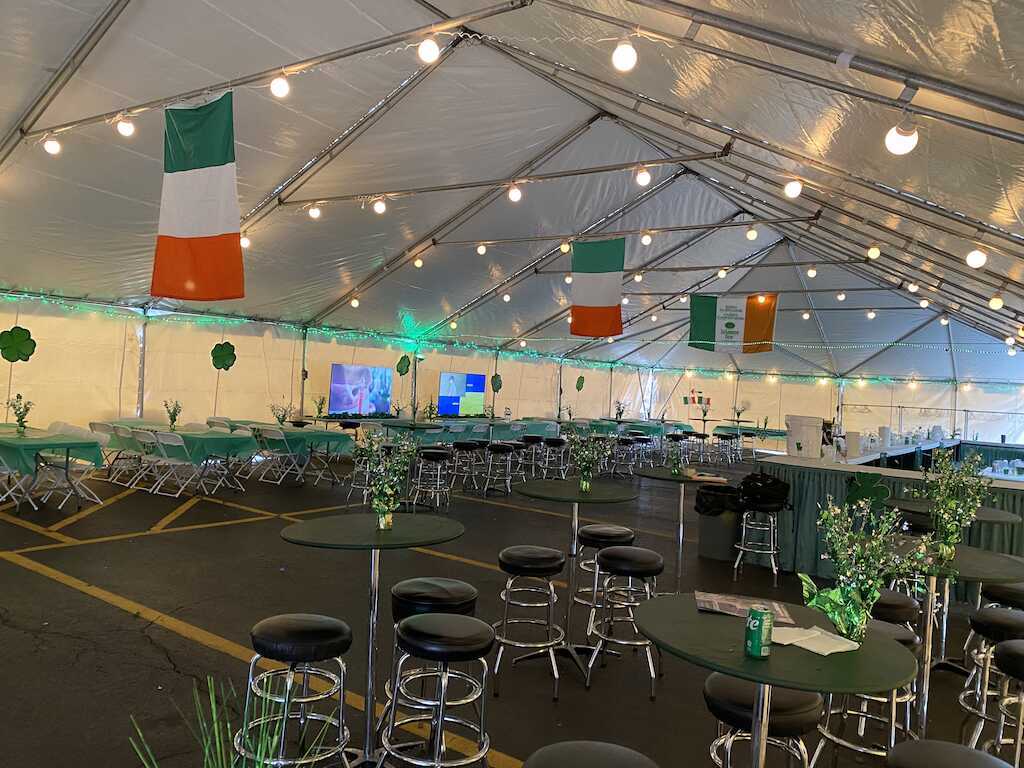 St. Patrick's Day Tented Party in Glenview, IL