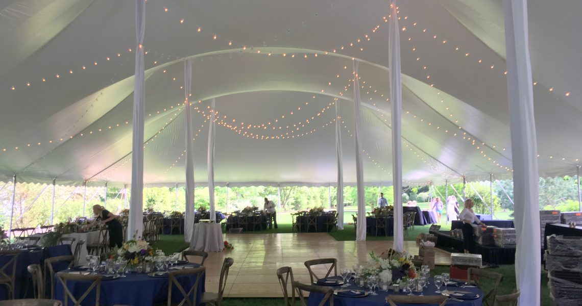 wedding tent style high peak wedding tent with string lights