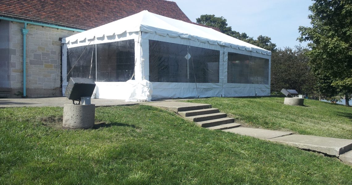 tent installed adjacent to a building could be used as a medical tent