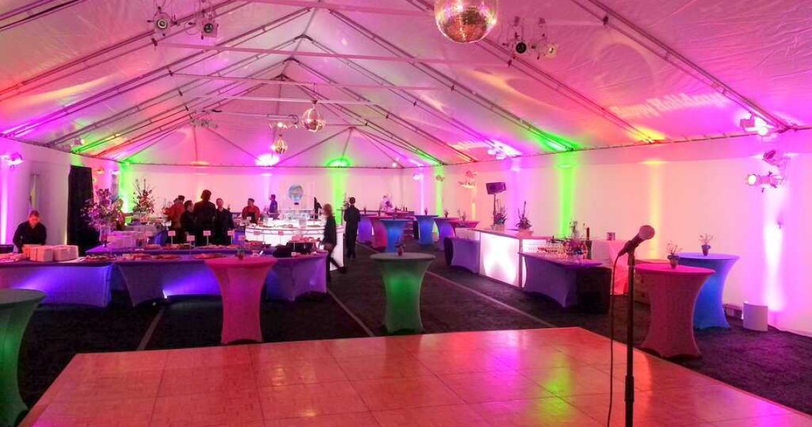 heated outdoor holiday party rental