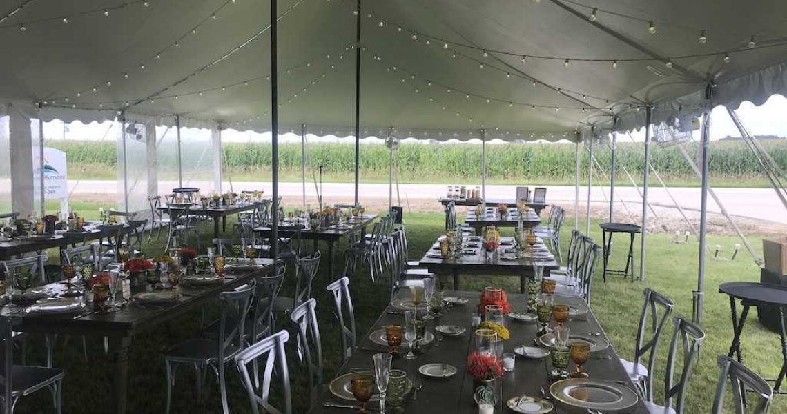 Summer Farm Event Tent in St.Charles, IL